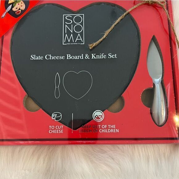 Sonoma Slate Cheese Board and Knife Set - Picture 2 of 2